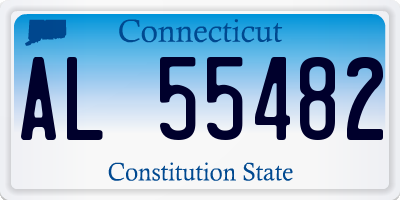 CT license plate AL55482