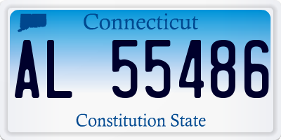 CT license plate AL55486