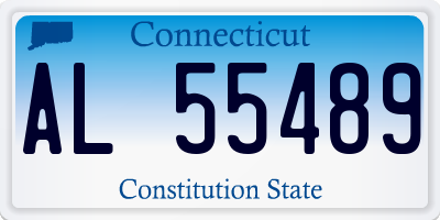 CT license plate AL55489