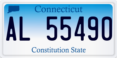 CT license plate AL55490