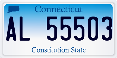 CT license plate AL55503
