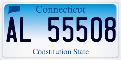 CT license plate AL55508