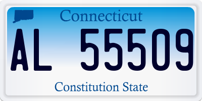 CT license plate AL55509