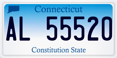 CT license plate AL55520