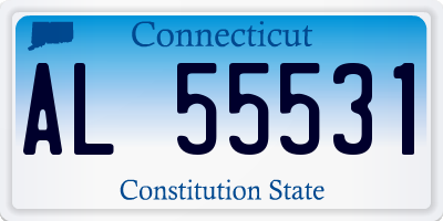 CT license plate AL55531