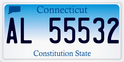 CT license plate AL55532