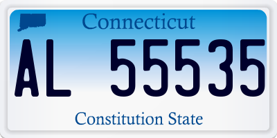 CT license plate AL55535
