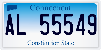 CT license plate AL55549
