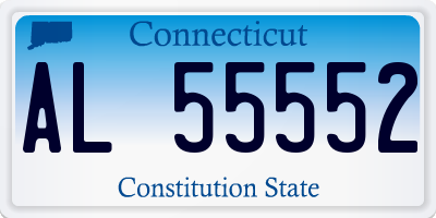 CT license plate AL55552