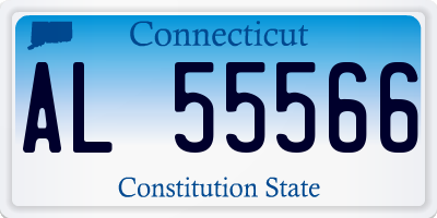CT license plate AL55566