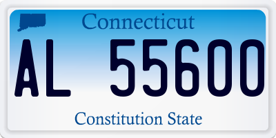 CT license plate AL55600