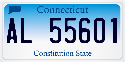 CT license plate AL55601