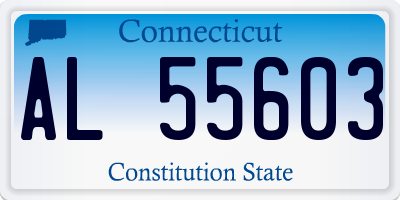 CT license plate AL55603