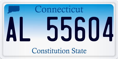 CT license plate AL55604