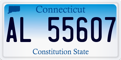 CT license plate AL55607