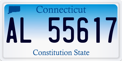 CT license plate AL55617