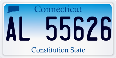 CT license plate AL55626