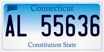 CT license plate AL55636