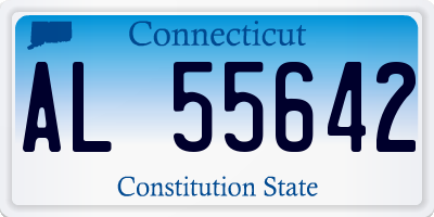 CT license plate AL55642