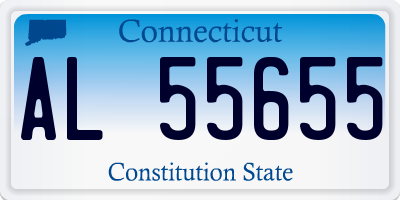 CT license plate AL55655