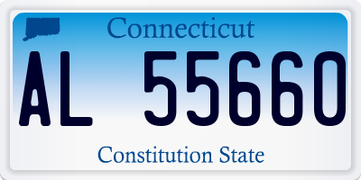 CT license plate AL55660