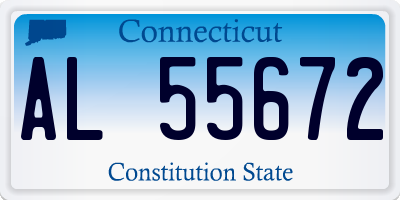 CT license plate AL55672