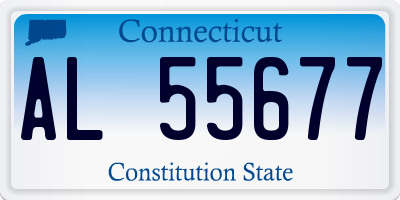CT license plate AL55677