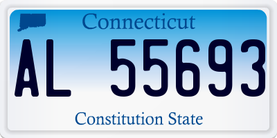 CT license plate AL55693