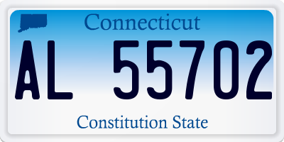 CT license plate AL55702