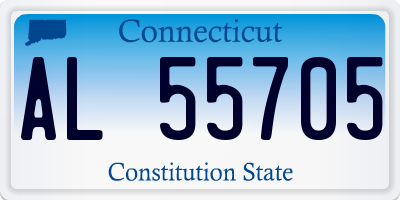 CT license plate AL55705