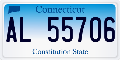 CT license plate AL55706