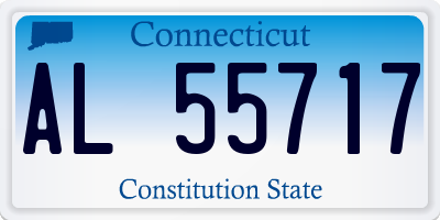 CT license plate AL55717
