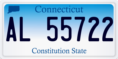 CT license plate AL55722
