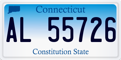 CT license plate AL55726