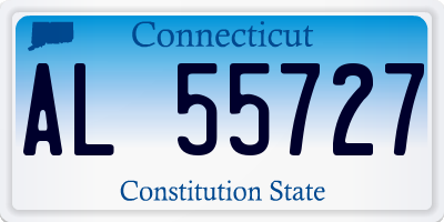 CT license plate AL55727