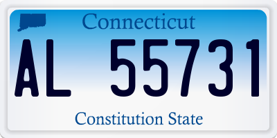 CT license plate AL55731