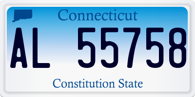 CT license plate AL55758
