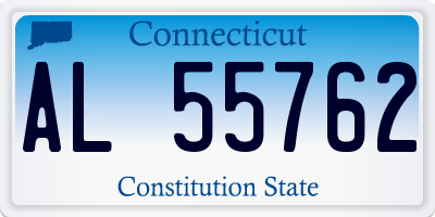 CT license plate AL55762