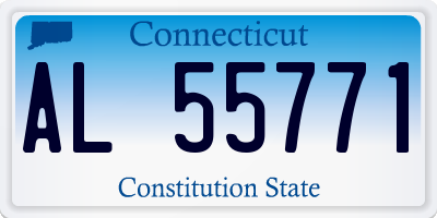 CT license plate AL55771