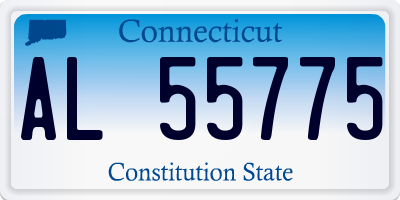 CT license plate AL55775