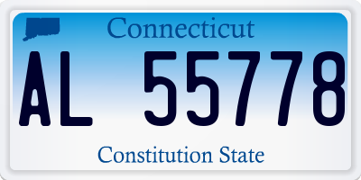 CT license plate AL55778