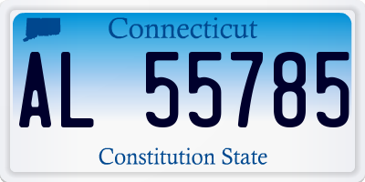 CT license plate AL55785