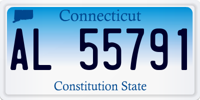 CT license plate AL55791
