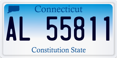 CT license plate AL55811