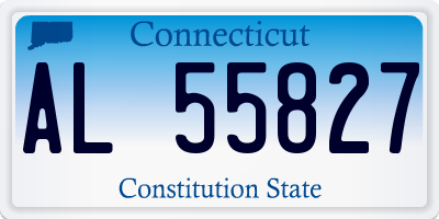 CT license plate AL55827