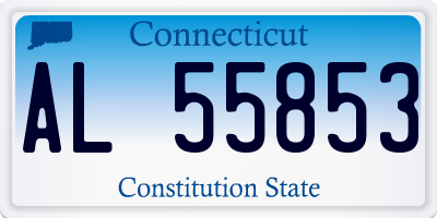 CT license plate AL55853