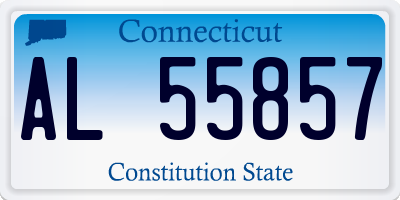CT license plate AL55857
