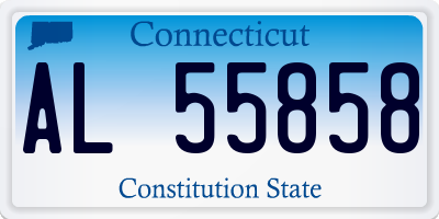 CT license plate AL55858