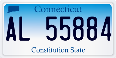CT license plate AL55884