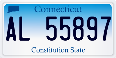 CT license plate AL55897